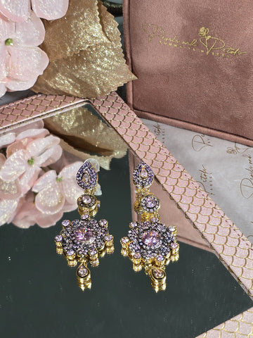 Lilac Elegance Drop Earrings